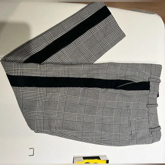 The Kooples Velvet Stripe Houndstooth Pants - Picture 2 of 9